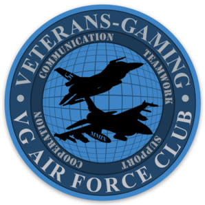 3" Circular VG Air Force Club Sticker