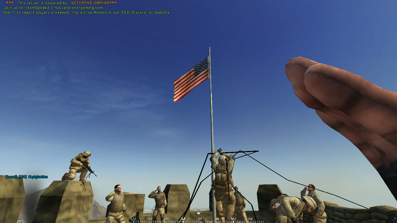 salute for the flag